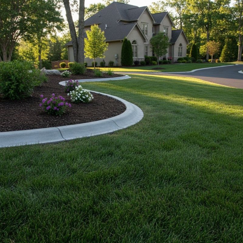 Flowerbed Curbing Installation